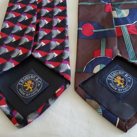J.B. Laden & Co - Pair of silk ties - Picture 2 of 3